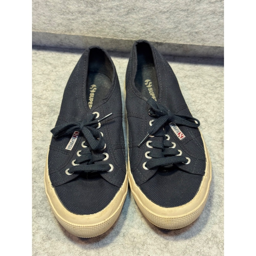 Superga 2750 Cotu Classic Navy Blue Canvas‎ Sneakers Mens 6.5 Womens 8